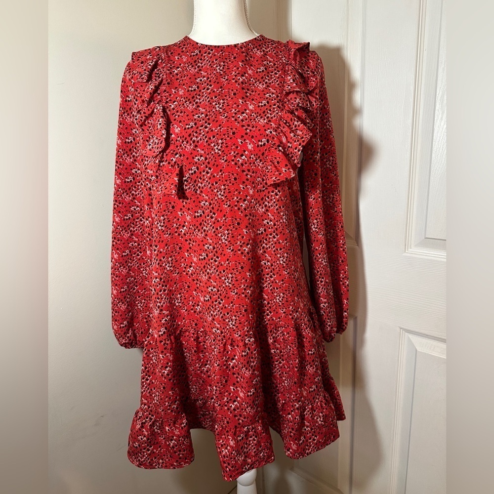 Topshop red dress.